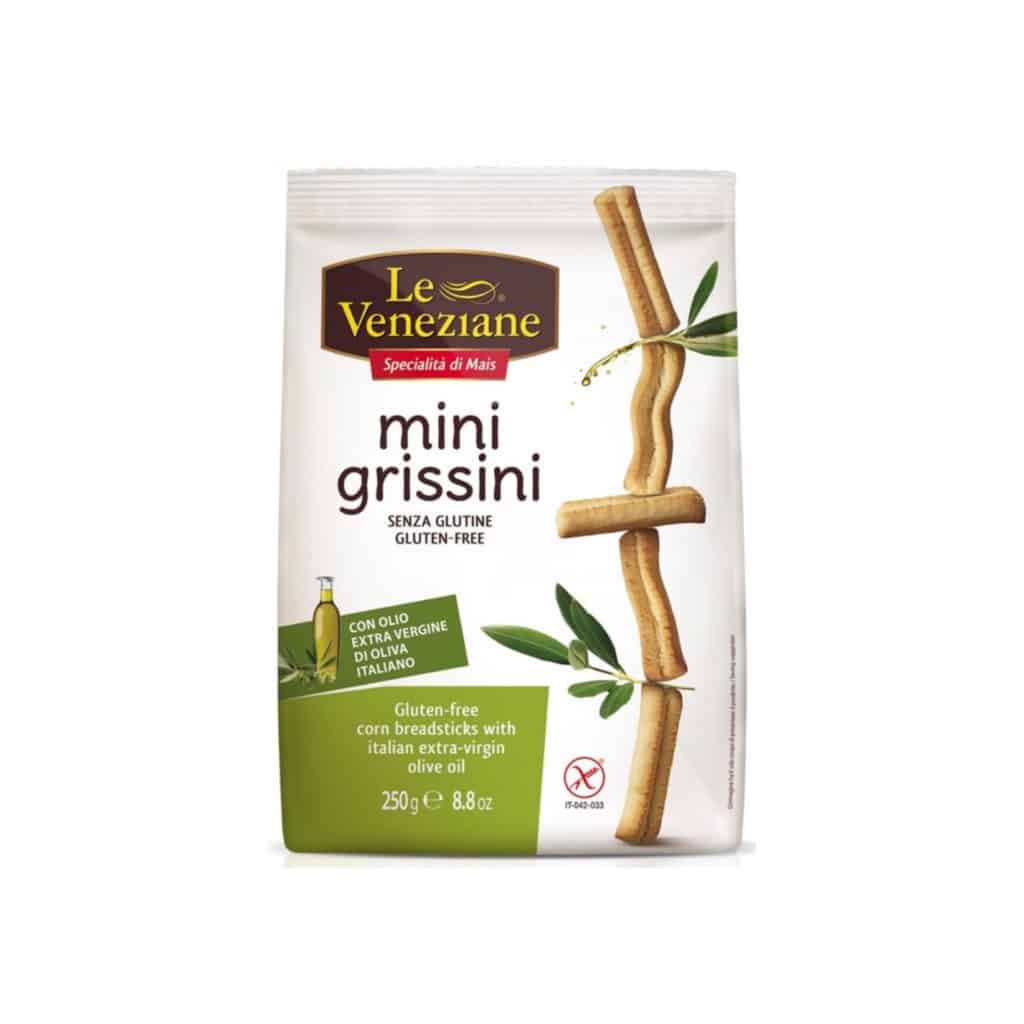 LE VENEZIANE MINI GRISSINI ALL OLIO DI OLIVA 250g Shop Glutenfree