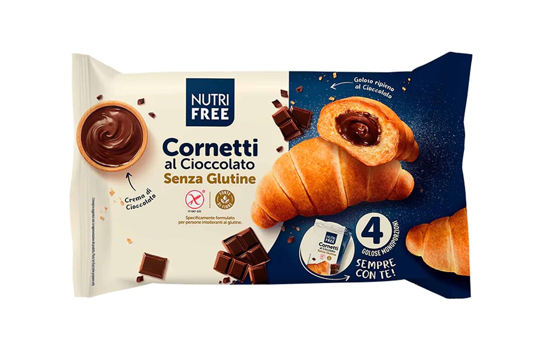 Nutrifree Cornetti al Cioccolato 4x60g