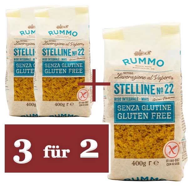 Rummo Stelline Glutenfrei 3 für 2
