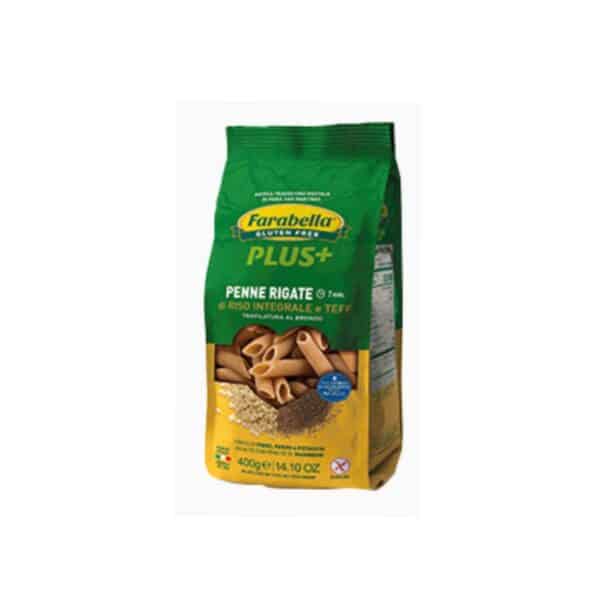 FARABELLA PLUS+ PENNE RIGATE RISO INTEGRALE E TEFF 400G