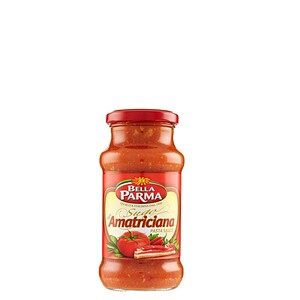 Aromatische Tomaten, würziger Speck und authentischer italienischer Geschmack. Ideal für ein schnelles, herzhaftes Pasta‑Gericht wie in Italien.