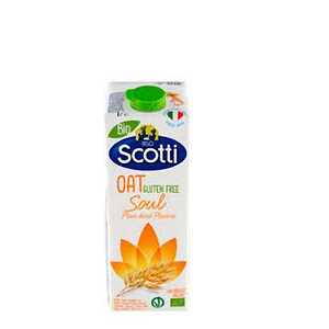Glutenfreier Haferdrink von Scotti, Bio-Qualität, vegan, 250ml.