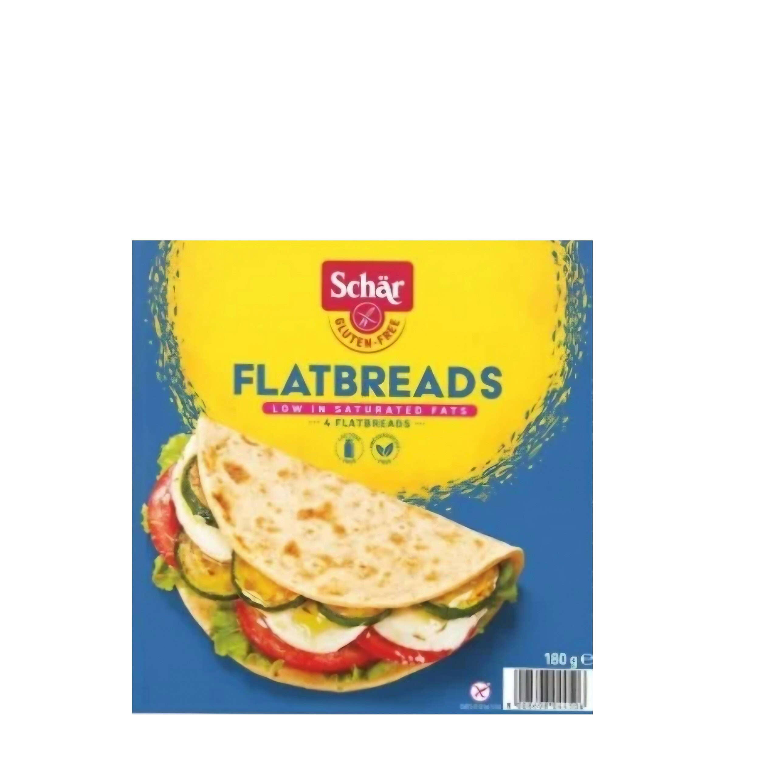 Schär Fladenbrot mit frischen Zutaten, glutenfrei, 180g.